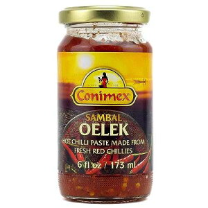 �R�j���b�N�X �T���o�� �I�G���b�N (�z�b�g�`���y�[�X�g) (6 �I���X) Conimex Sambal Oelek (Hot Chilli Paste) (6 oz)
