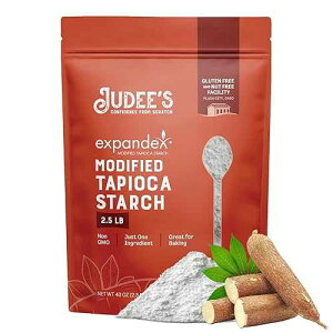 Judee's Gluten Free Expandex Modified Tapioca Starch - Gluten Free Baking - Thickener for Tortillas - 40 Oz Judee's Gluten Free Expandex Modified Tapioca Starch - Gluten Free Baking - Thickener for Tortillas - 40 Oz