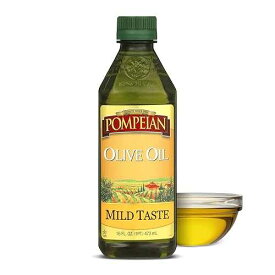 Pompeian Mild Taste Olive Oil, High Heat Cooking, Baking & Sauteing, High Smoke Point, 16 Fl Oz Pompeian Mild Taste Olive Oil, High Heat Cooking, Baking & Sauteing, High Smoke Point, 16 Fl Oz