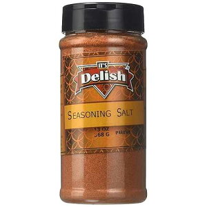 Its Delish �̃V�[�Y�j���O �\���g�A13 �I���X ���r It's Delish Seasoning Salt by Its Delish, 13 Oz. Medium Jar