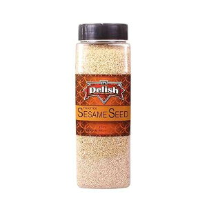 Its Delish Gourmet Toasted Sesame Seeds 17 Oz. Large Jar It's Delish Its Delish Gourmet Toasted Sesame Seeds 17 Oz. Large Jar