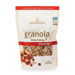 Erin Baker�fs Homestyle Fruit and Nut Granola with Ancient Grains - Made from Natural Ingredients, Crunchy Texture, Versatile Snack or Cereal - Vegan Friendly, Non-GMO, Resealable 160oz Bag, 1?Pack Erin Baker's Erin