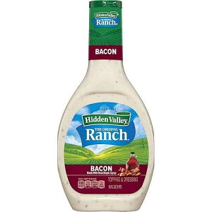Hidden Valley Bacon Ranch �T���_�h���b�V���O & �g�b�s���O�A�O���e���t���[ - 16 �I���X�{�g�� (�p�b�P�[�W�͈قȂ�ꍇ������܂�) Hidden Valley Bacon Ranch Salad Dressing & Topping, Gluten Free - 16 Ounce Bottle (Pa