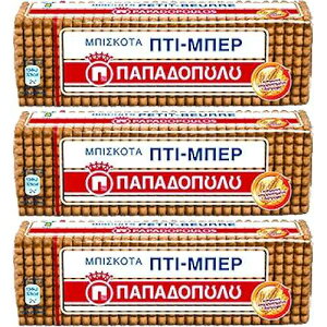 Papadopoulos Greek Petit Beurre Biscuits ptimbr 675g By: Egourmet