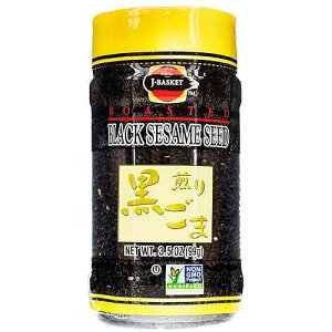 JFC ?? ??, ??, 3.5?? (12?) JFC J-BASKET Roasted Sesame Seed, Black, 3.5 Ounce (Pack of 12)