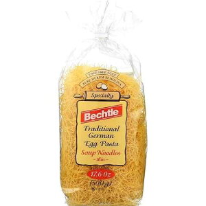 Bechtle Traditional German Egg Noodles - Thin Soup Pasta Made with Cage-Free Eggs & Durum Wheat Semolina. Authentic Imported from Germany, Handcrafted, Non-GMO, Kosher (17.6oz, Pack of 2)