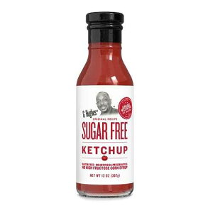 G ?? ??? ?? - ??? ??, ??? ??, ????? ??, ??? ??? - 13 ?? (1? ??) G Hughes Sugar Free Ketchup - Gluten Free, Preservation Free, Low Carb Ketchup, No Sugar Added Condiments - 13