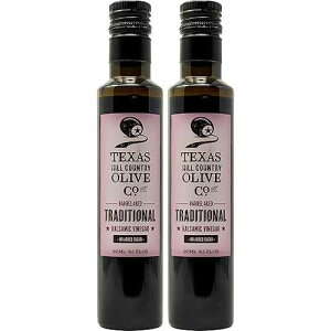 ?? ??? ??? ?? (?? ???, 250ml (2?)) TEXAS HILL COUNTRY OLIVE CO. Traditional Balsamic Vinegar - Gourmet Barrel Aged Balsamic Vinegar - Great for Dressing Dipping Glazing - No Artificial Flavors or Added