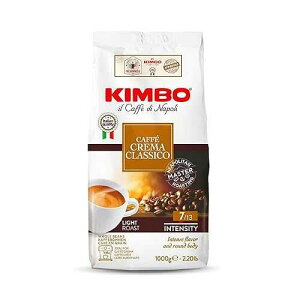?? ?? ??? ???? ?? ?? | ?????? ??? ? ??? | ??? ??? | 7/13 ??, 1kg ? Kimbo Caffe Crema Classico Whole Bean Coffee - Blended and Roasted in Italy - Light Roast with Intense Flavor