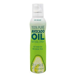 Pure Kitchen 100% �s���A �A�{�J�h �I�C�� �N�b�L���O �X�v���[�A���ˍ܃t���[ ��C���̂� Pure Kitchen 100% Pure Avocado Oil Cooking Spray, Propellant Free Air Pressure only