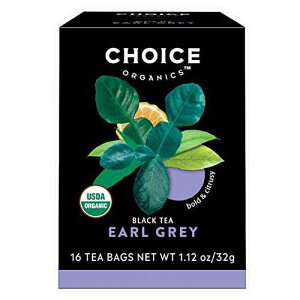 ??? ???? ? ??? ???? ? (6? ??) ? ??? ?? ? ?? 96? Choice Organic Teas Choice Organics - Organic Earl Grey Tea (6 Pack) - With Bergamot - Fair Trade - Compostable - Contains Caffeine - 96