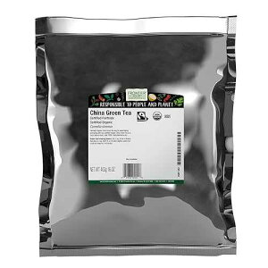 Frontier Co-op Organic China Green Tea, 1lb Bulk Bag - Chinese Green Tea Loose Leaf - Aromatic, Flavorful & Calming - Perfect for Tea & Culinary Uses Frontier Co-op Organic China Green Tea, 1lb Bulk Bag - Chinese