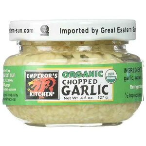 �G���y���[�Y�L�b�`�� �I�[�K�j�b�N�݂���؂�K�[���b�N 4.5�I���X (12�p�b�N) EMPEROR'S KITCHEN Emperors Kitchen Organic Chopped Garlic 4.5 Ounce (Pack of 12)