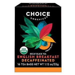 Choice Organic Teas Choice Organics - Organic Decaffeinated English Breakfast Tea (1 Pack) - Fair Trade - Compostable - 16 Organic Black Tea Bags