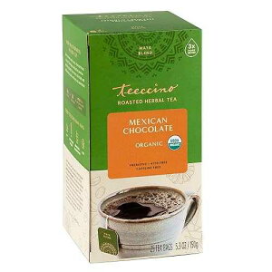 ??? ???? ?? ?? ??, ???, 25?? Teeccino Mexican Chocolate Herbal Tea - Rich & Roasted Herbal Tea That�fs Caffeine Free & Prebiotic for Natural Energy, 25 Tea Bags