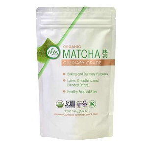 ??? ?? USDA ??? ??? ?? ?? ??? - ???, ??, ???? ??? - ??? ?? & ? GMO - 100g ? (3.53 oz) AIYA SINCE 1888 Aiya Certified USDA Organic Culinary Grade Matcha Green Tea Powder - Idea
