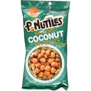 P-Nuttles �o�^�[�g�t�B�[�R�R�i�b�c�s�[�i�b�c�A5.5 �I���X�o�b�O Adams & Brooks, Inc. P-Nuttles Butter Toffee Coconut Peanuts, 5.5 Ounce Bag