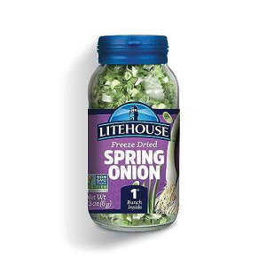 Litehouse Freeze Dried Spring Onion - Fresh Spring Onion, 1 Bunch Inside, Fresh Taste, Gluten Free, Keto Friendly, No Refrigeration - 0.23 Ounce Litehouse Freeze Dried Spring Onion - Fresh Spring Onion, 1 Bunch Insi