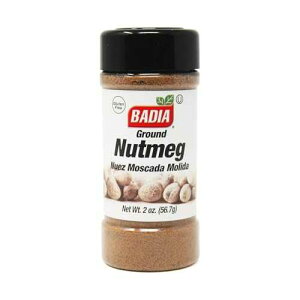 ??? ??? ??, 2?? Badia Ground Nutmeg Powder 2 Oz ? Warm, Sweet, and Spicy Flavor for Baking, Desserts, Beverages, and Savory Dishes ? Ideal for Holiday Recipes & Coffee