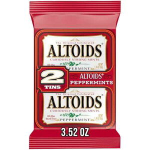 ALTOIDS Peppermint Mints, Christmas Peppermint Candy Flavor, Candy Mints for Breath Refreshing, 1.76 oz. Pack of 2 ALTOIDS Peppermint Mints, Christmas Peppermint Candy Flavor, Candy Mints for Breath Refreshing, 1.76 oz.