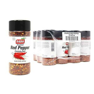 ??? ???? ?? ??, 127g (12? ?) Badia Crushed Red Pepper, 4.5 oz (Pack of 12) ? Dried and Crushed Red Chili Flakes for Cooking, Seasoning, and Topping