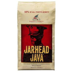 �W���[�w�b�h �W���� �R�[�q�[�A�{�[���h ���[�X�g�A32 �I���X Military Java Group Jarhead Java Coffee, Bold Roast, 32 Ounce