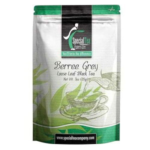 �X�y�V�����e�B�[�x���[�O���[�A���[�Y���[�t�g���A3�I���X Special Tea Berree Grey, Loose Leaf Black Tea, 3 Ounce