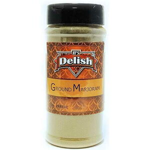 Its Delish �̃O���E���h �}�W�������A4 �I���X ���r It's Delish Ground Marjoram by Its Delish, 4 Oz. Medium Jar