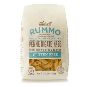 ?? ???? ??? GF ?? ??? No.66, ?? ? ??, ??? ?? ?? (12?? ???) Rummo Gluten Free Penne Rigate N.66 - Gluten Free Pasta, Made with Corn & Rice, Penne Pasta Noodles, Pasta from Italy -