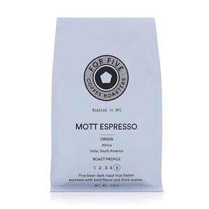 For Five Coffee Roasters - �j���[���[�N�s�Ń��[�X�g - ���b�g �G�X�v���b�\ �_�[�N ���[�X�g (���Y�n: �A�t���J�A�C���h�A��A�����J)�A�S�� 12 �I���X For Five Coffee Roasters - Roasted In NYC - Mott Espresso Da