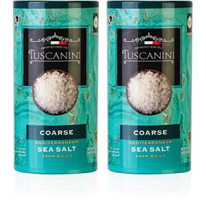 Tuscanini�A�n���C�e���A16�I���X�A�C�^���A �V�`���A�Y�A(2�p�b�N)�A���v2�|���h Tuscanini, Coarse Mediterranean Sea Salt, 16oz, From Sicily Italy, (2 Pack), Total of 2LB