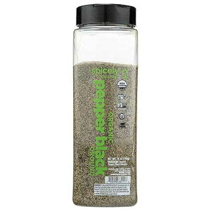 Spicely Organic Pepper Black Ground 14 Oz Certified Gluten Free (28 Mesh)