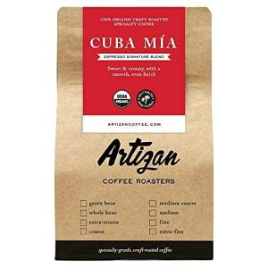 Artizan Coffee USDA Organic Whole Bean Coffee Cuba Mia Signature Blend Cafe Cubano Cafecito Intense Dark Roast 2 lbs Roasted in South Florida Artizan Coffee Roasters Artizan Coffee USDA Organic Whole Bean Coffee Cuba Mia