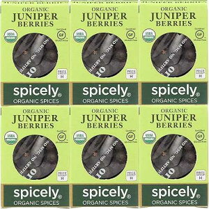 ????? ??? ??? ?? 0.2?? (6? ?) ??? ?? ?? Spicely Organics Juniper Berries Spice, Gluten Free, Kosher, 0.2 Ounces (Pack Of 6)