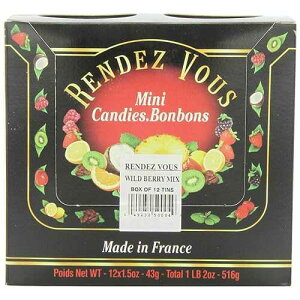 ??? ??? ?? ??, 1.5 ?? ? (12? ?) Rendezvous Rendez Vous, French Mini Candies, Wild Berry, 1.5 oz (Pack of 12)