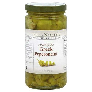 Jeff's Garden Jeff's Naturals Sliced Golden Greek Peperoncini (Pack of 6)