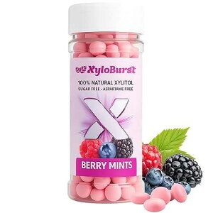 ?????? ??? 100% ???? ??? ?? ?? ?? ?? - ??, ????? ? ??? ??? - 200?? ? (??, 1?) XyloBurst Mints Sugar Free Mint candies with Xylitol, Aspartame Free, Gluten Free, Vegan &