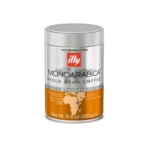 �C���[ ���m�A���r�J �G�`�I�s�A �S���R�[�q�[�A�I�����W�o���h�A6 �J�E���g Illy Monoarabica Ethiopia Whole Bean Coffee, Orange Band, 6 Count