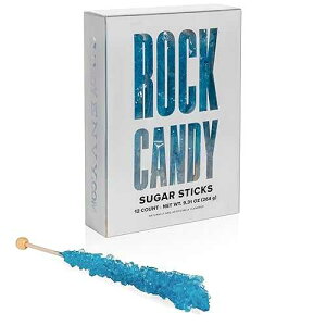 ?? ?? ??? ?? ? ??, ??? ?? - 12? ? (?? ????) Candy Envy Blue Rock Candy Sugar Sticks - Blue Raspberry Flavored - 12 Individually Wrapped Party Favors