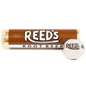 Reeds �N���V�b�N �n�[�h �L�����f�B ���[�� - ���[�g�r�A 24 �p�b�N iconic candy Reeds Classic Hard Candy Rolls - Root Beer Pack of 24
