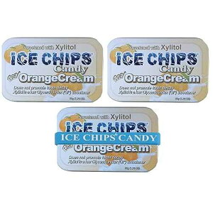 ??? ?? ???? ?? ? (??? ??, 3? ?) - ??? ?? ?? ICE CHIPS Xylitol Candy Tins 5.28 oz total (Orange Cream, 3 Pack) - Includes BAND as shown
