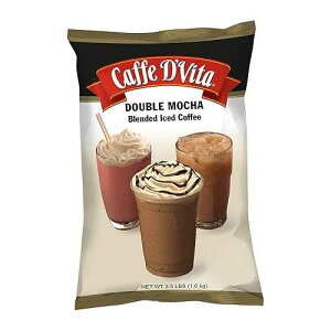 ?? ??? ???? ??? ?? - ?? ?? ??, 1.59kg (?? ??) Caffe D'Vita Double Mocha Blended Ice Coffee - Mocha Frappe Mix, Blended Iced Coffee Mix, Gluten Free, No Cholesterol, No Hydrogenated Oils, N