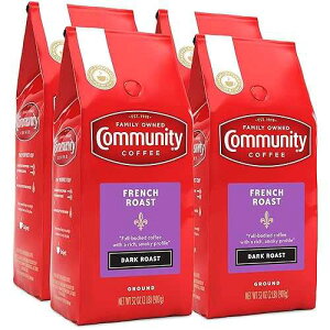 ???? ?? ??? ??? ?? ??, ???? ?? ???, 32 oz.(907g) ? (4? ?) Community Coffee French Roast, 128 Ounces Ground Coffee, Extra Dark Roast, 32 Ounce Bag (Pack of 4)