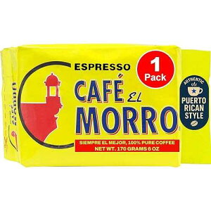 ????? ?? ?? - ?? ? ??. (6 oz.(170g)) ?? ?? ??? ????? ??, ?? ?? ??, ?? ? Cafe El Morro Cafe El Morro Dark Roast Espresso Ground Coffee, Bulk Coffee, Authentic Puerto Rican Sty