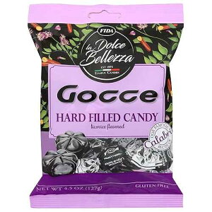 Fida �n�[�h�t�B�����O�C�^���A���L�����f�B�[�A4.5�I���X (Gocce Licorice) FIDA La Dolce Bellezza Fida Hard Filled Italian Candy, 4.5 Ounce (Gocce Licorice)