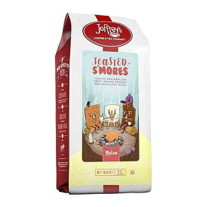 Joffrey's Coffee - Toasted S'Mores, Flavored Coffee, Artisan Medium Roast, Arabica Beans, Marshmallow, Graham Cracker, & Chocolate Flavor, Gluten-Free, No Sugar (Ground, 16 oz) Joffrey's Coffee & Tea Company Jo
