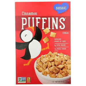 Barbara's Bakery �p�t�B���V���A���A�V�i�����A10 �I���X (48 �p�b�N)48 Barbara's Bakery Puffins Cereal, Cinnamon, 10-Ounce ( pack of 48)48