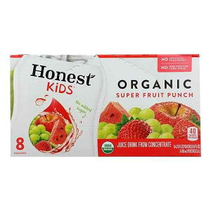 ?? ??, 95% ???, ????? ??, 8?/200ml (4? ?) Honest Kids Kids Drink, 95% Organic, Superfruit Punch, 8/6.75Fluid Oz (Pack of 4) 4