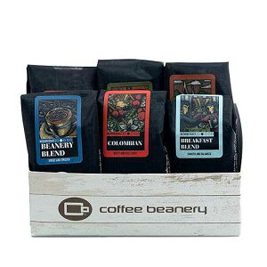 ??? ??? ??? Coffee Beanery Right Roast Coffee Sampler, 6 - One Pot Sample Bags of coffee, light, medium and dark roasts