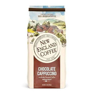 New England Coffee Chocolate Cappuccino Medium Roast Ground Coffee, 11oz Bag (Pack of 3)